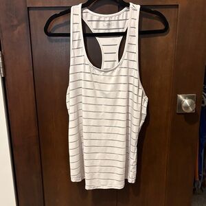 Chic White Striped Tank Top by CMBR
